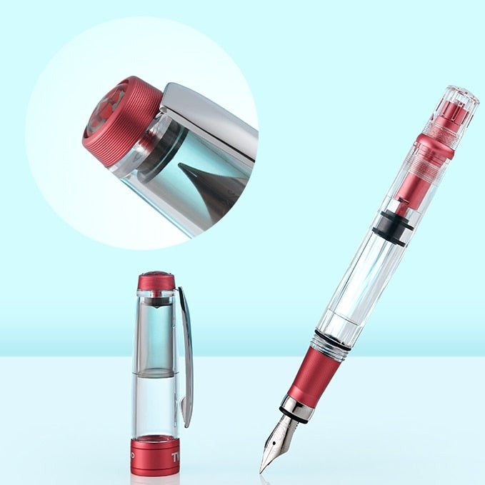 TWSBI 580 Stylo-plume à Piston, Corps Résine Transparent