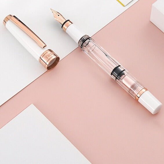 TWSBI 580 Stylo-plume à Piston, Corps Résine Transparent