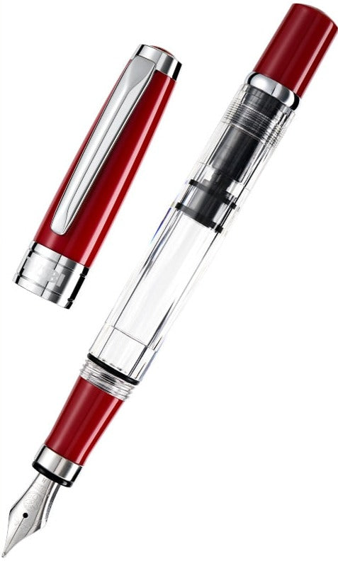 TWSBI 580 Stylo-plume à Piston, Corps Résine Transparent