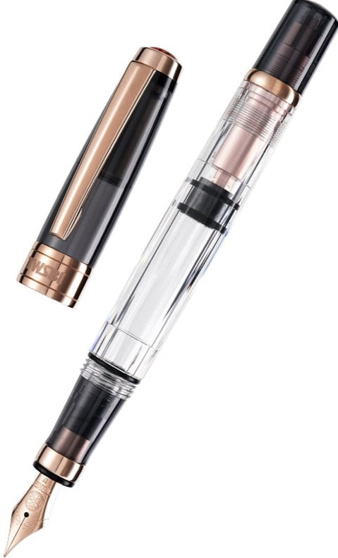 TWSBI 580 Stylo-plume à Piston, Corps Résine Transparent