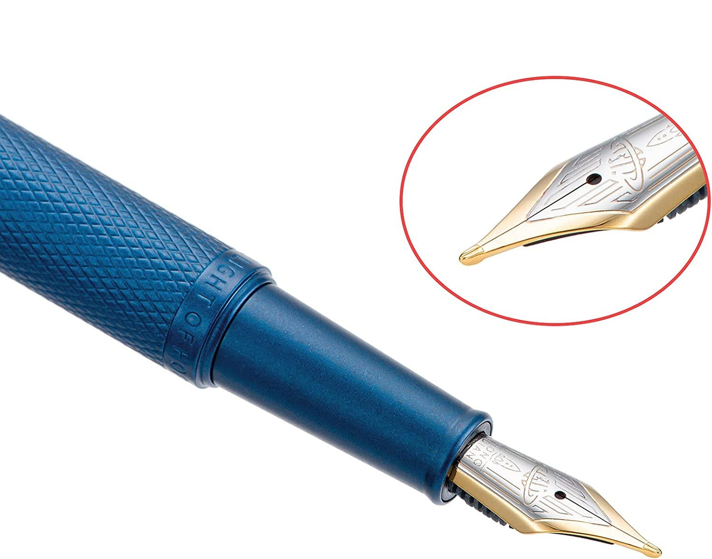 Stylo plume bleu