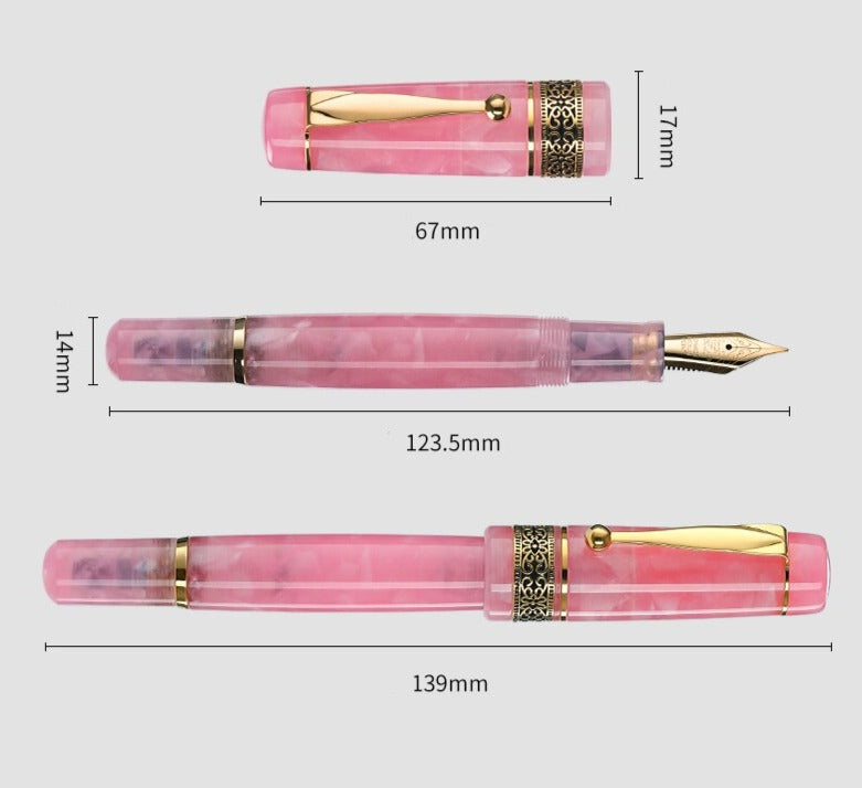 stylo plume rose