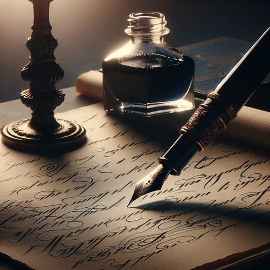 Illustration représentant :L'art de l'écriture au stylo plume : conseils pour une écriture élégante