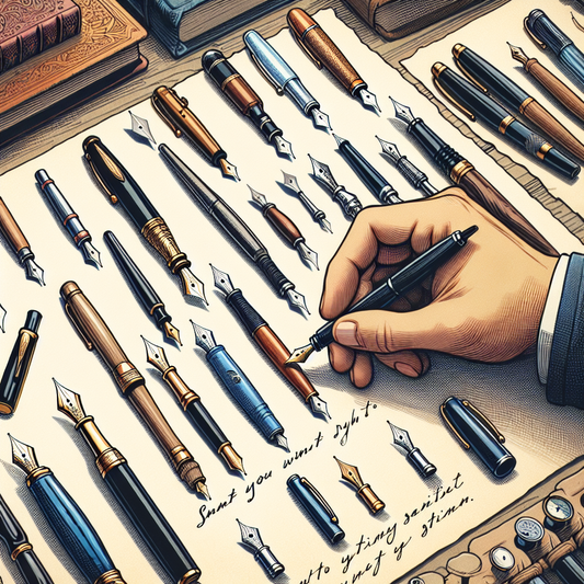 Illustration représentant :Comment bien choisir son stylo plume en fonction de son style d'écriture ?